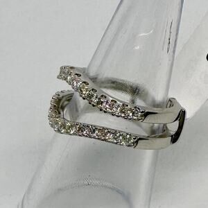 Moissanite Diamond Enhancer Ring Guard Wedding Band Anniversary 925 18k Size 9
